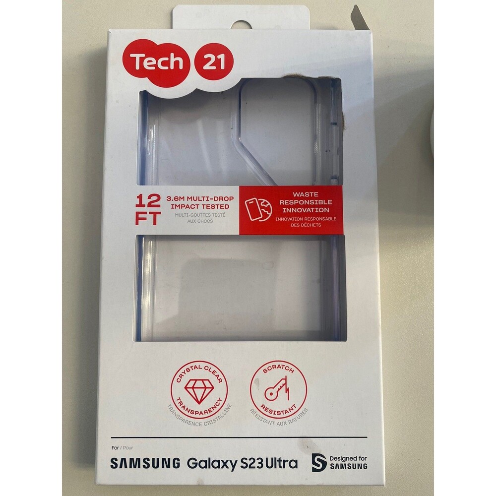 NEW - Tech 21 EVO CLEAR Case - Samsung Galaxy S23 Ultra